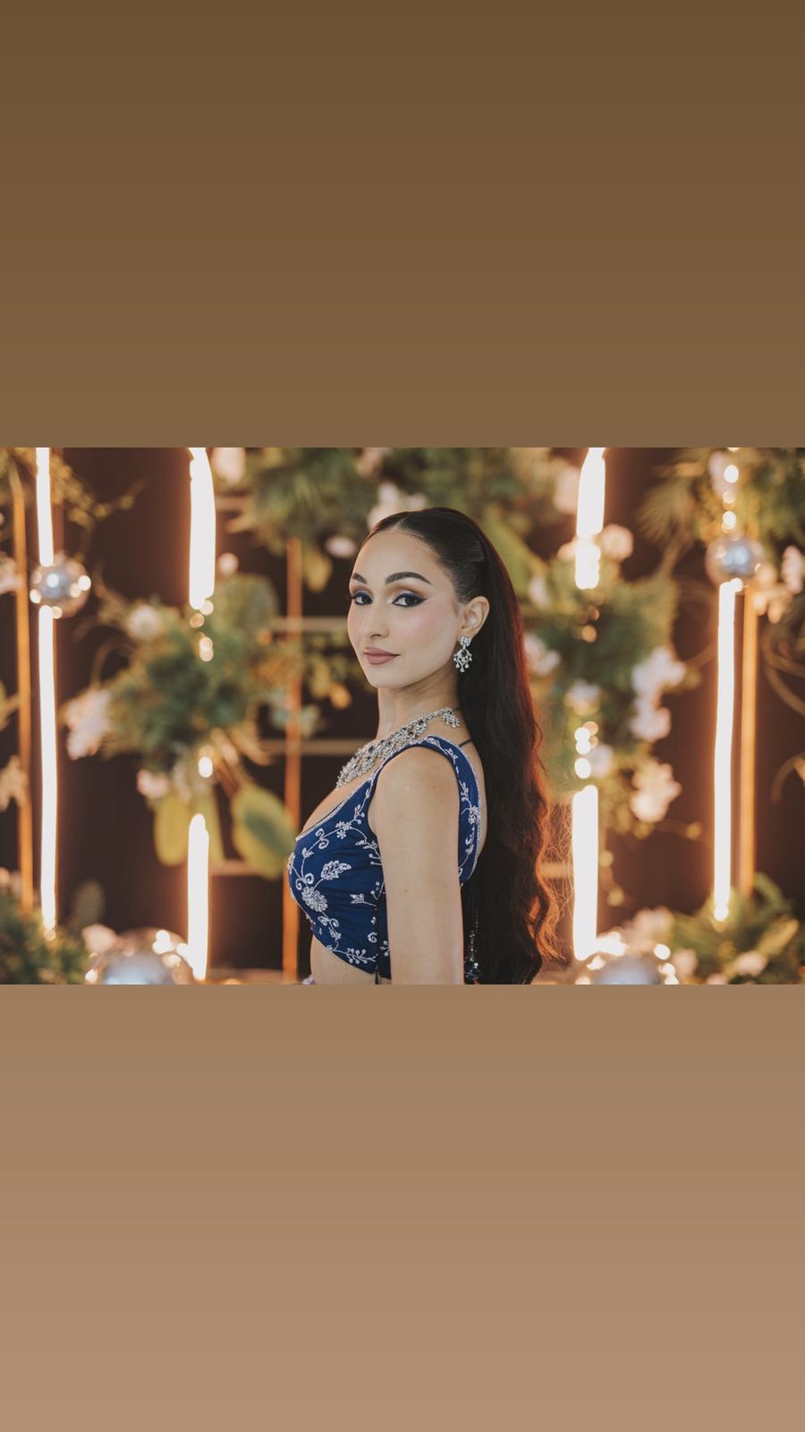 Kirti Engagement — bridal makeup by Sonam Singh