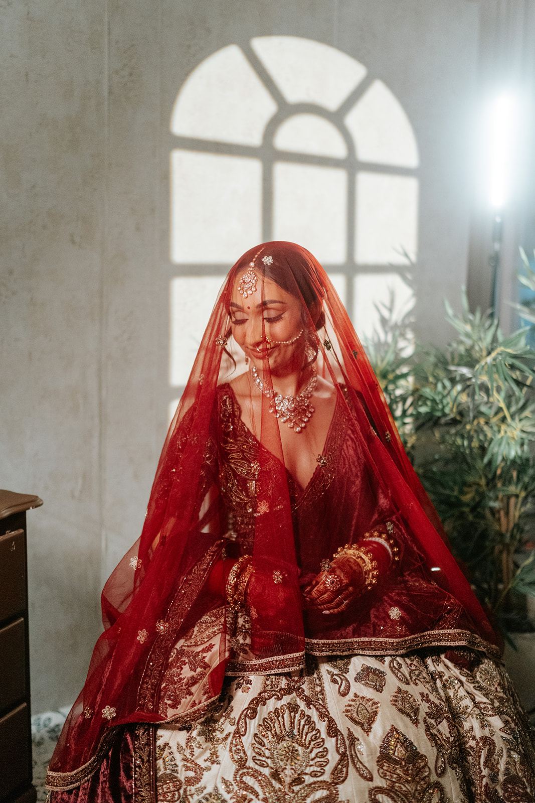 Kirti Bridal Veil — bridal makeup by Sonam Singh
